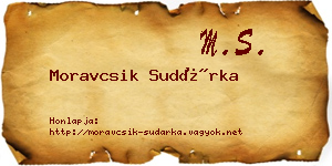 Moravcsik Sudárka névjegykártya
